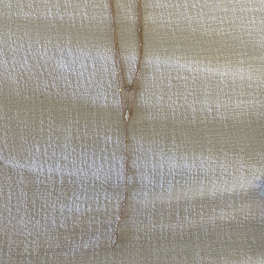 Kendra Scott Rose Gold Y Necklace
